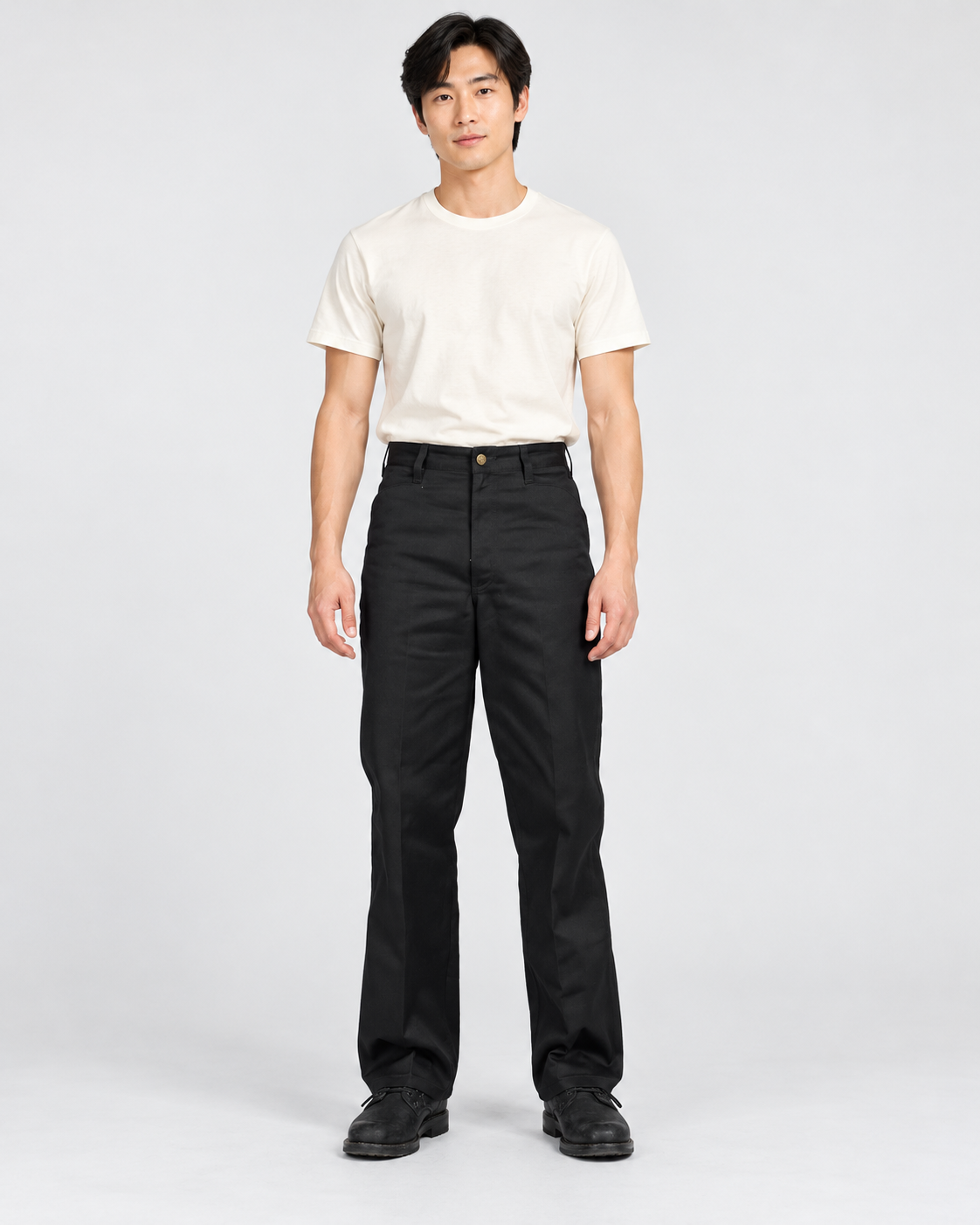 Black Ben Davis Original Ben's Pants on original AI model original-bens-pants-black