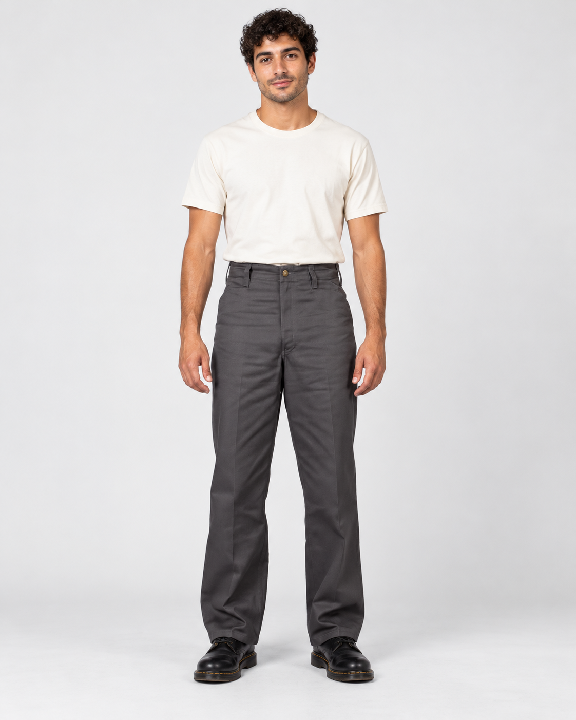 Charcoal Ben Davis Original Ben's Pants on original AI model original-bens-pants-charcoal
