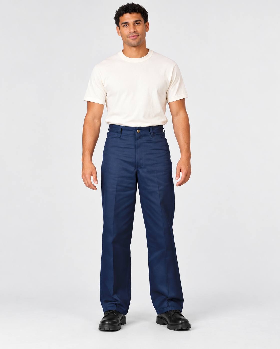 Navy Ben Davis Original Ben's Pants on original AI model original-bens-pants-navy