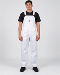 White Ben Davis painter-overalls on original AI model painter-overalls-white